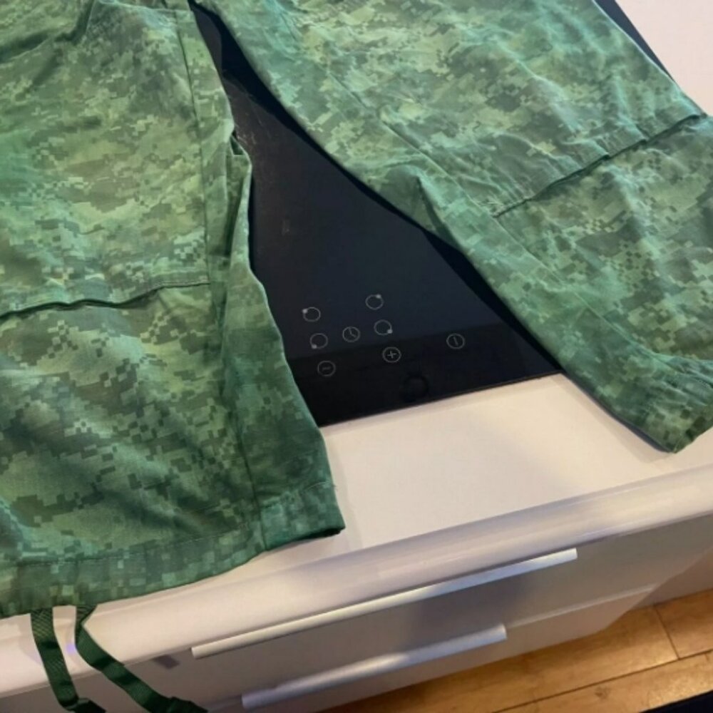 AIRSOFT PAINTBALL MILITARY ACU UCP PANTS & KNEE PADS COLOR DYE GREEN - Picture 8 of 12